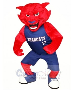 College Fierce Power Red Wolf Mascot Costume 