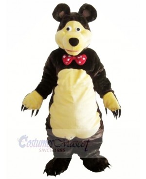 Gentle Brown Bear Mascot Costumes Adult