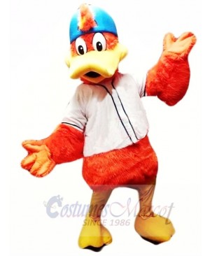 Orange Sport Duck Mascot Costume 