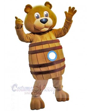 Barrel Bear Mascot Costume For Adults Mascot Heads