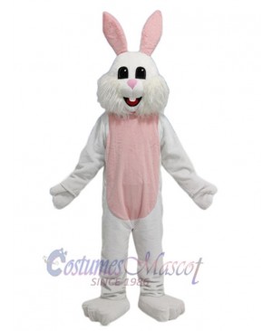 Funny White Bunny Mascot Costume Animal