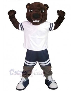 Power Team Bear Mascot Costume Animal