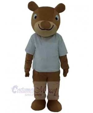 Smile Face Casual Bear Mascot Costume Animal