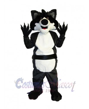 Raccoon with Sharp Paws Mascot Costume Animal